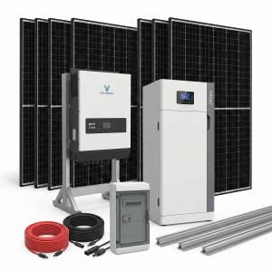 Kit Solar Fotovoltaico 8 kW Full con 13 Paneles + Torre Litio Nimac 15 kWh