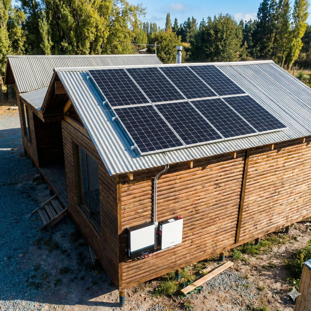 kit solar fotovoltaico 8 kw expandible con batería dyness 5.12 kwh