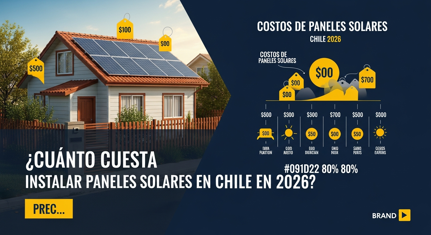 ¿Cuánto Cuesta Instalar Paneles Solares en Chile en 2026? Precios Reales