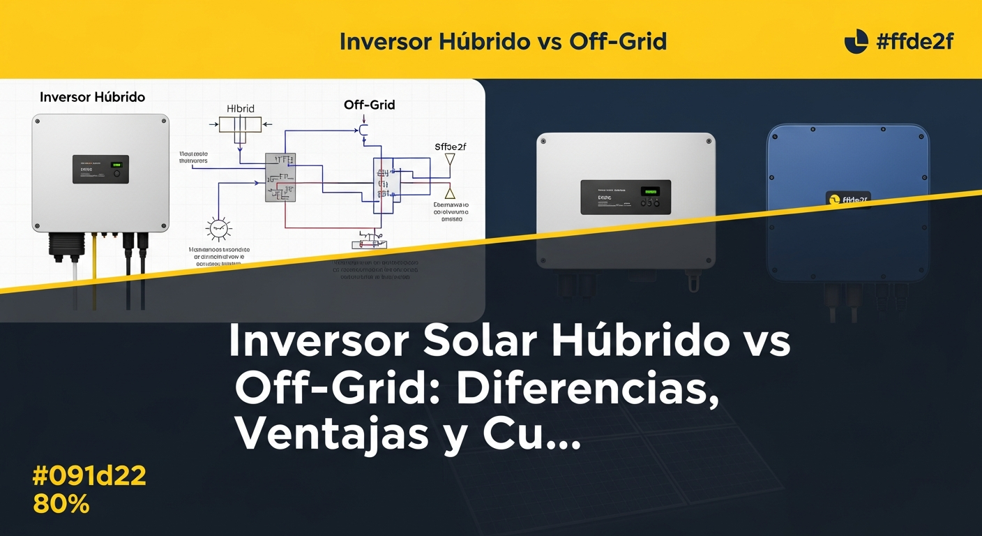 inversor solar hibrido vs off-grid