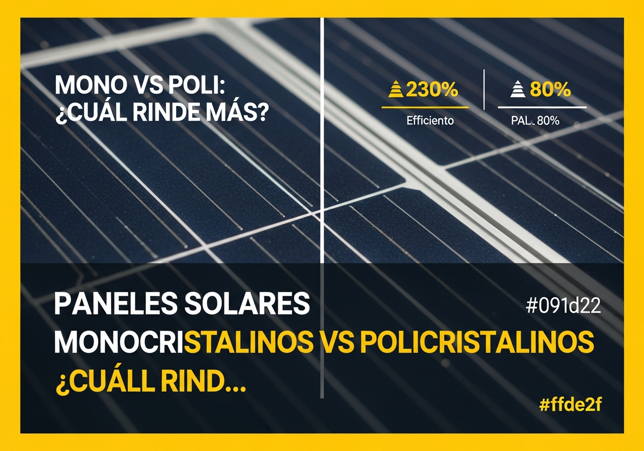 paneles solares monocristalinos vs policristalinos chile