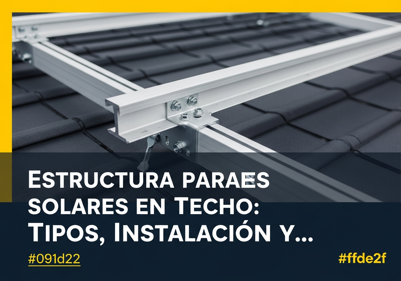 estructura montaje paneles solares techo chile