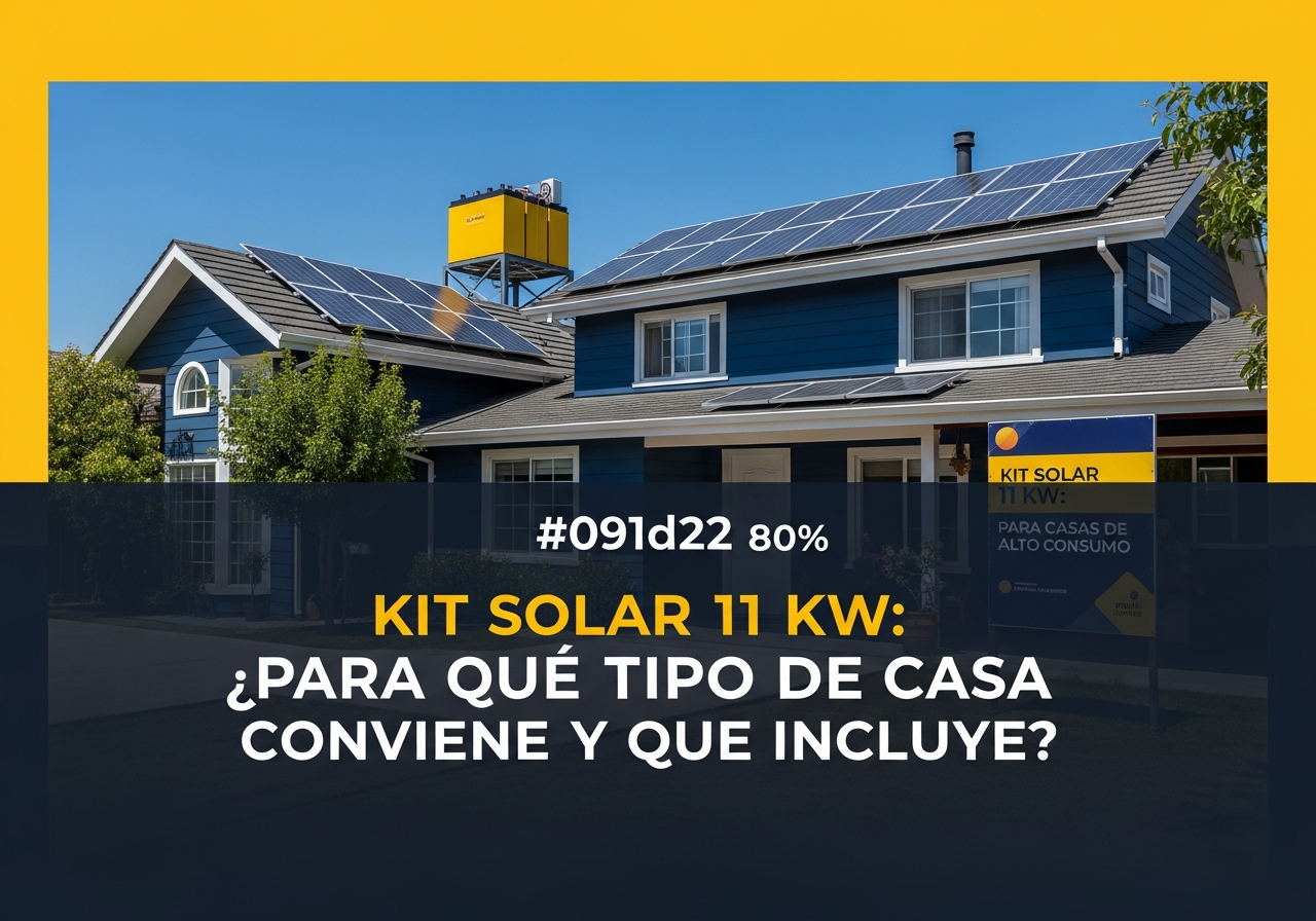 kit solar 11kw chile para que casa