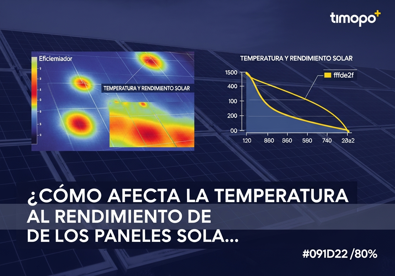 temperatura paneles solares rendimiento chile