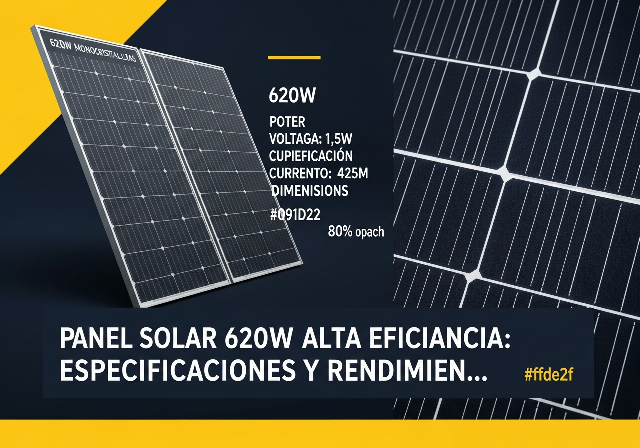 panel solar 620w alta eficiencia chile