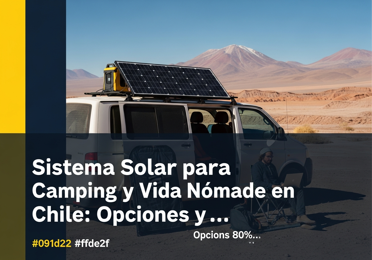 sistema solar camping nomade chile