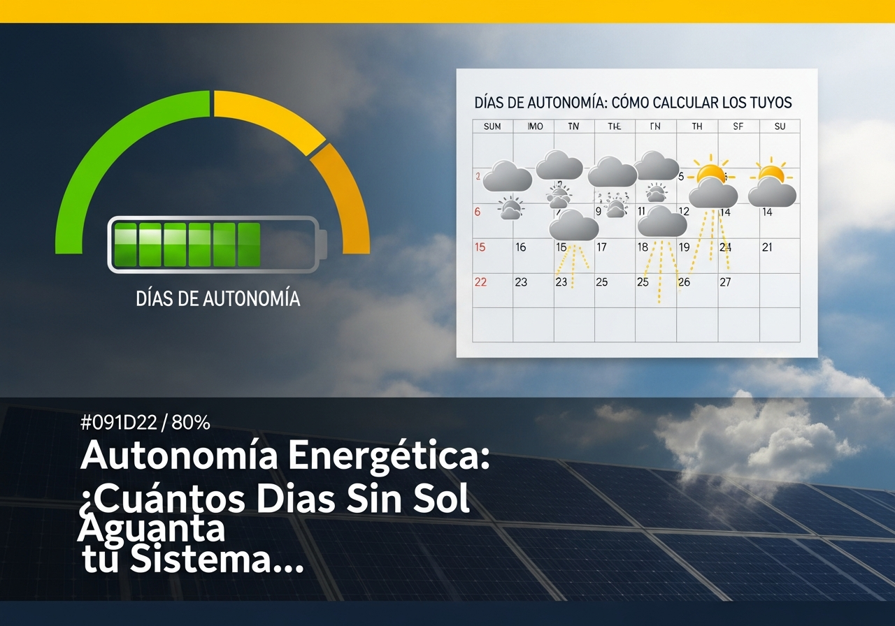autonomia sistema solar off-grid dias nublados chile