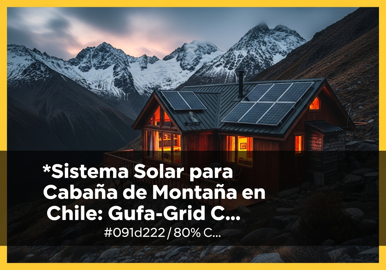 sistema solar cabana montana chile