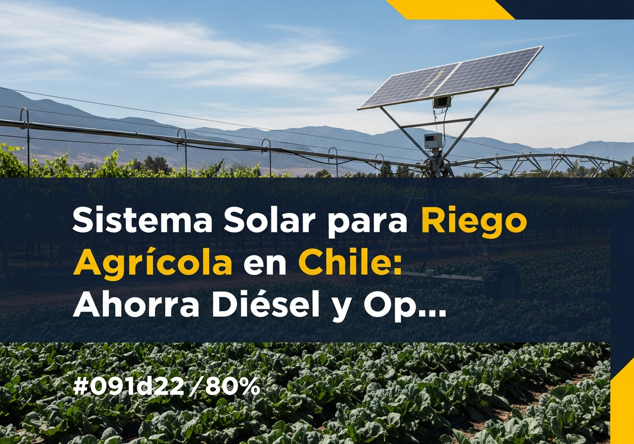 sistema solar riego agricola chile