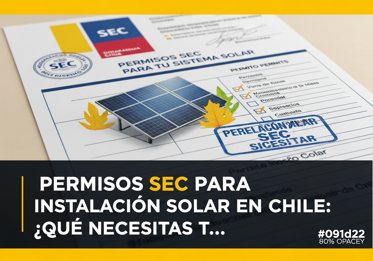 permisos sec instalacion solar chile
