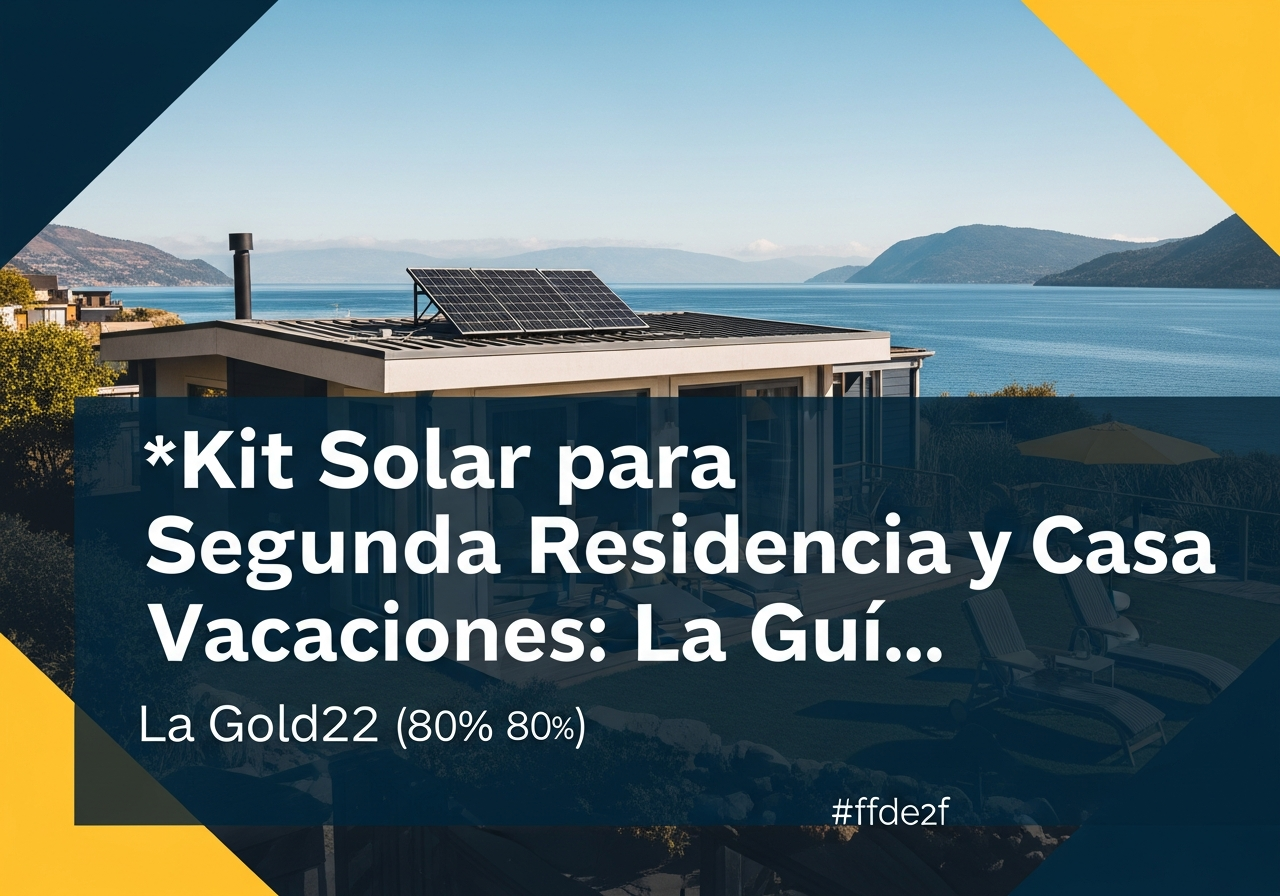 kit solar segunda residencia casa vacaciones chile