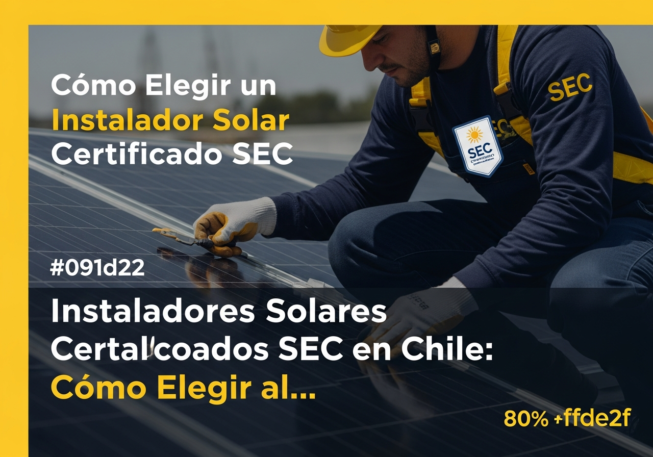 instaladores solares certificados sec chile como elegir