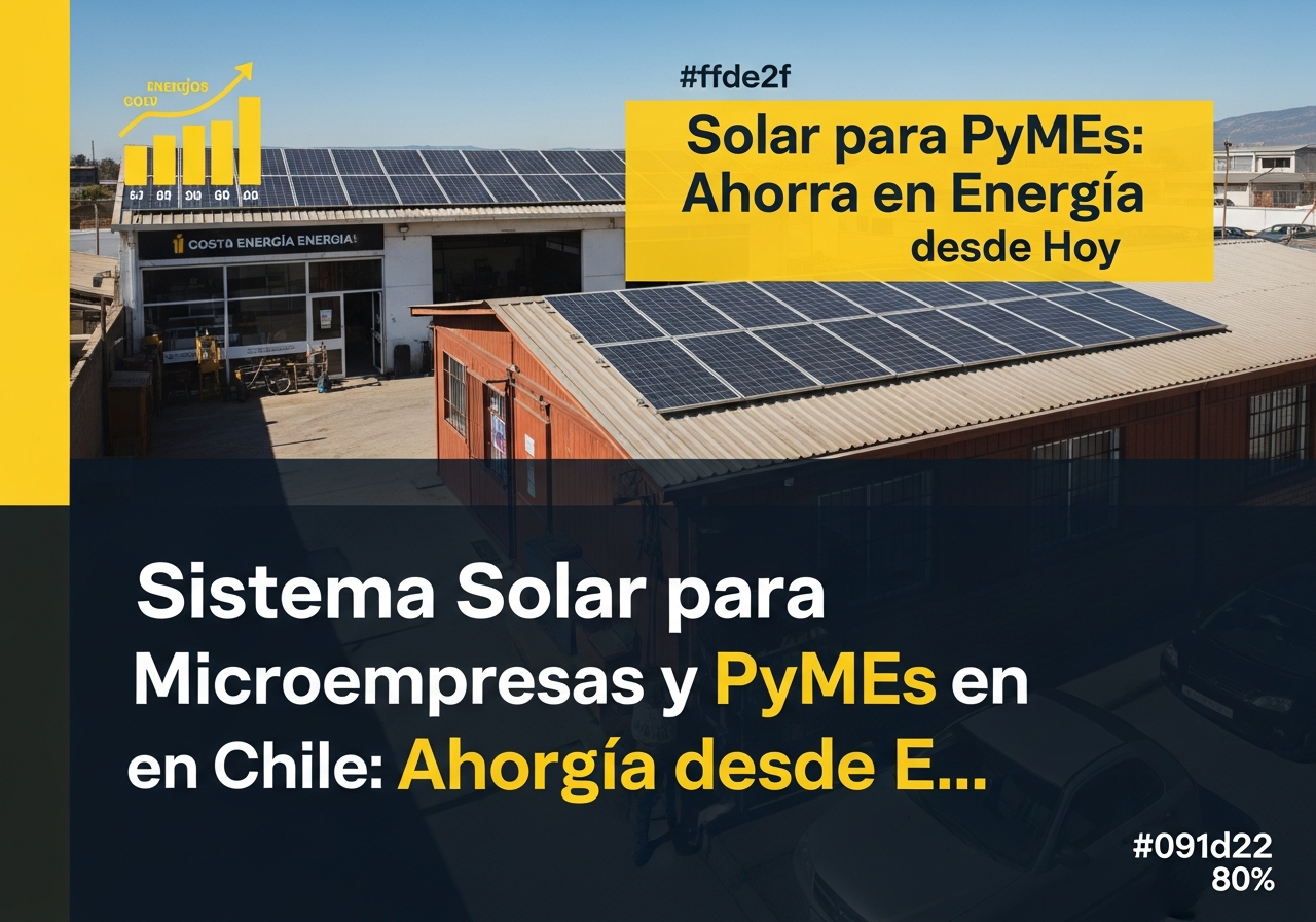 sistema solar microempresa pyme chile